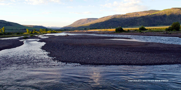 The Confluance of the Larmar River and Soda Butte Creek